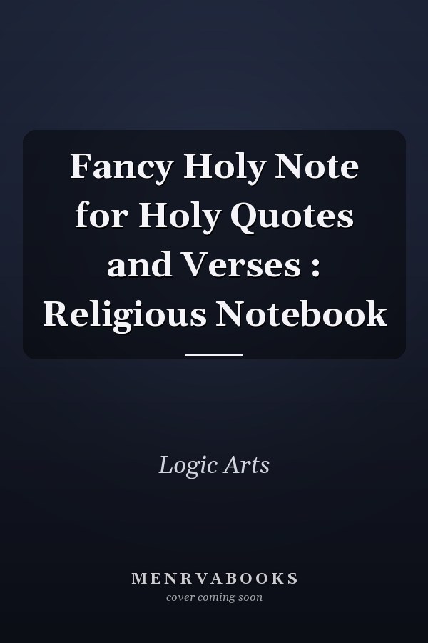 Fancy Holy Note for Holy Quotes and Verses : Religious Notebook