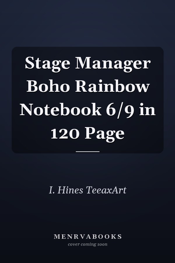 Stage Manager Boho Rainbow Notebook 6/9 in 120 Page