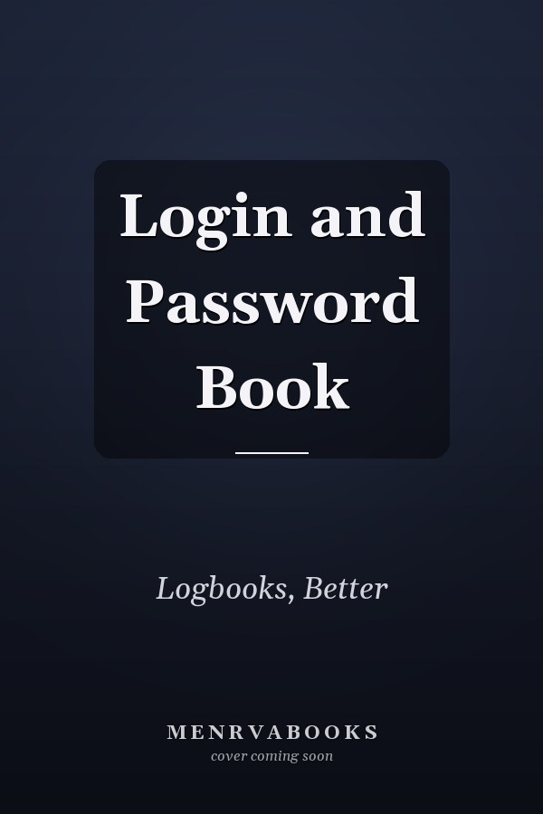 Login and Password Book