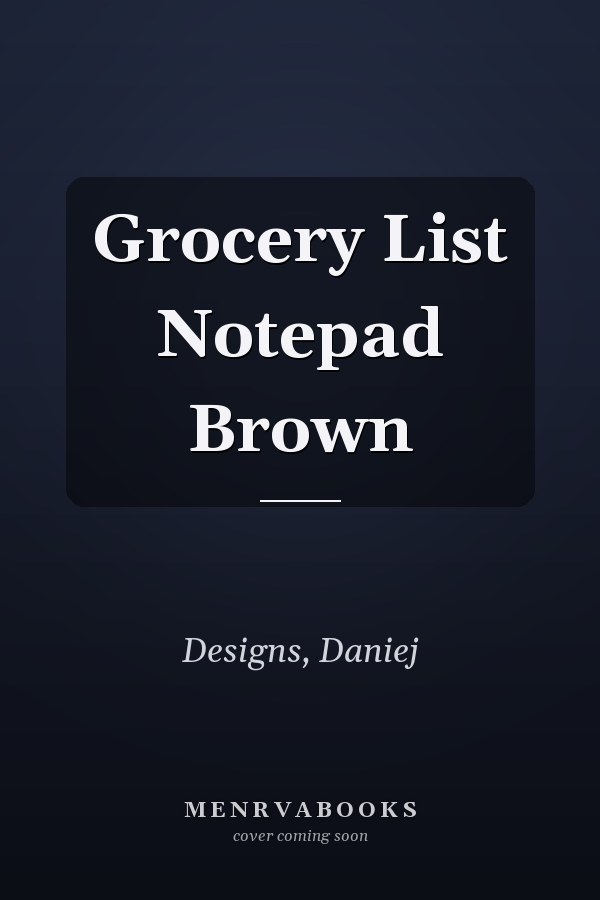 Grocery List Notepad Brown