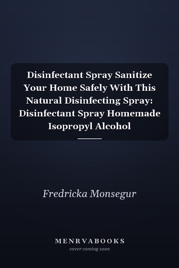 Disinfectant Spray Sanitize Your Home Safely With This Natural Disinfecting Spray: Disinfectant Spray Homemade Isopropyl Alcohol