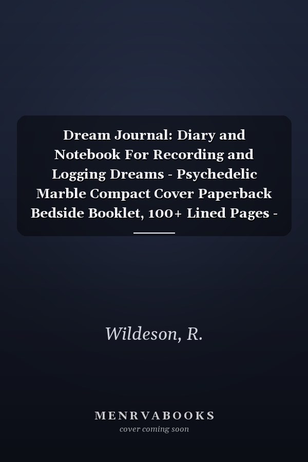 Dream Journal: Diary and Notebook For Recording and Logging Dreams - Psychedelic Marble Compact Cover Paperback Bedside Booklet, 100+ Lined Pages - Gift for Women, Teenagers, Children