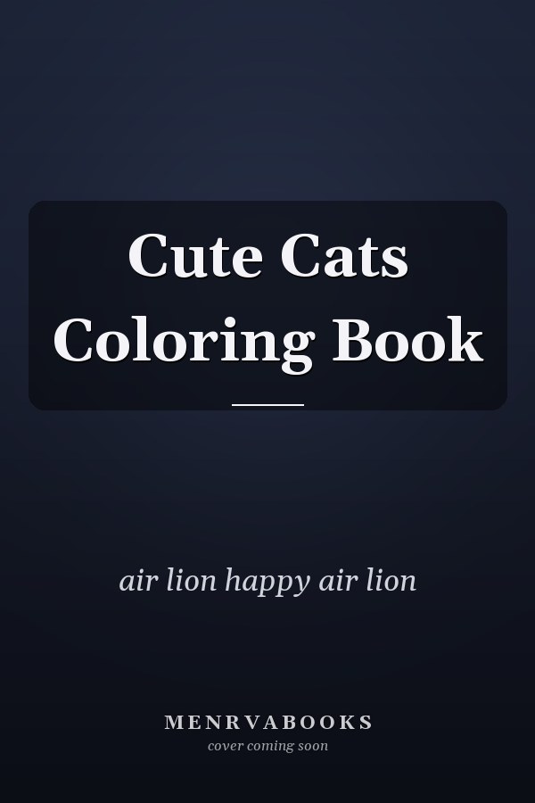Cute Cats Coloring Book