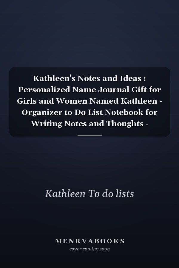 Kathleen's Notes and Ideas : Personalized Name Journal Gift for Girls and Women Named Kathleen - Organizer to Do List Notebook for Writing Notes and Thoughts - Christmas Gift for Her - Macrame Hanging Plants Edition