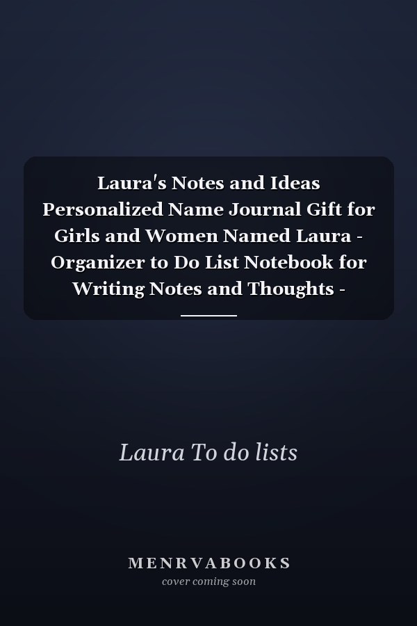 Laura's Notes and Ideas Personalized Name Journal Gift for Girls and Women Named Laura - Organizer to Do List Notebook for Writing Notes and Thoughts - Christmas Gift for Her - Macrame Hanging Plants Edition