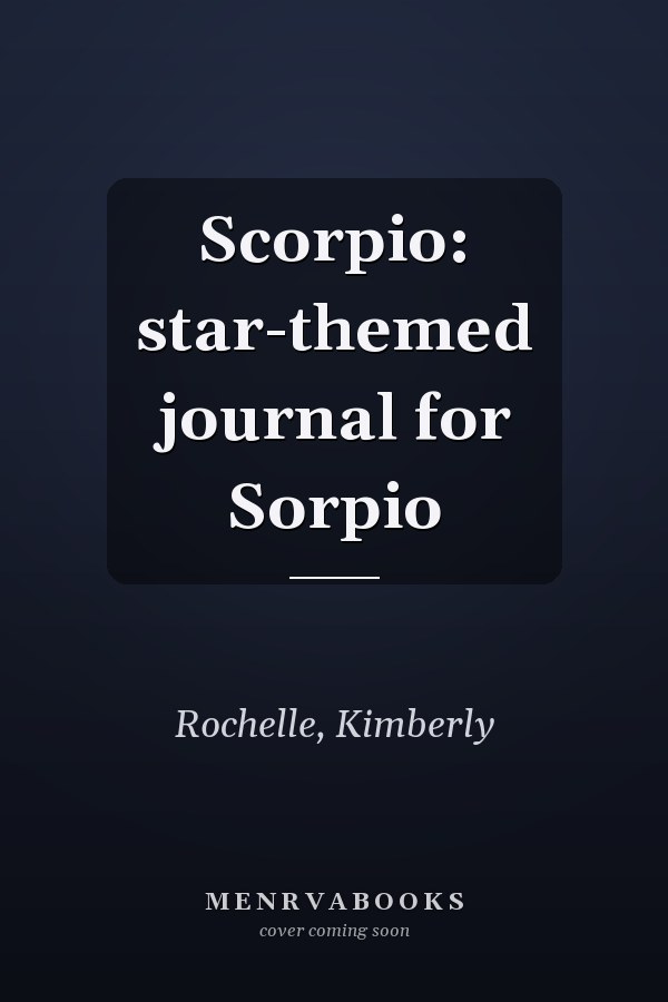 Scorpio: star-themed journal for Sorpio
