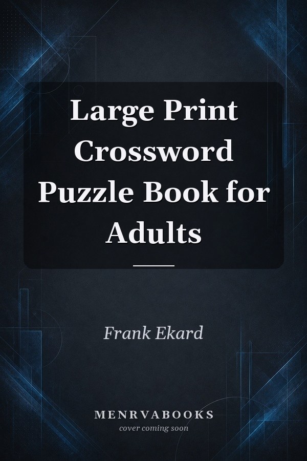 Large Print Crossword Puzzle Book for Adults