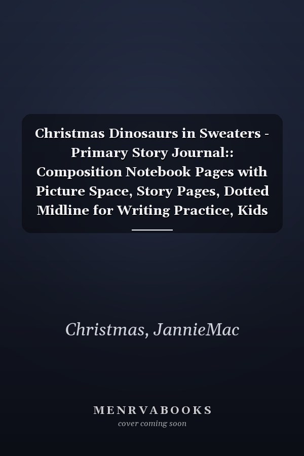 Christmas Dinosaurs in Sweaters - Primary Story Journal:: Composition Notebook Pages with Picture Space, Story Pages, Dotted Midline for Writing Practice, Kids Grades K-2