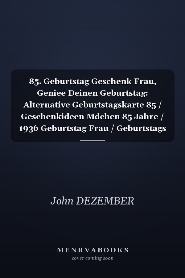 85. Geburtstag Geschenk Frau, Geniee Deinen Geburtstag: Alternative Geburtstagskarte 85 / Geschenkideen Mdchen 85 Jahre / 1936 Geburtstag Frau / Geburtstags Fr ltere Frauen