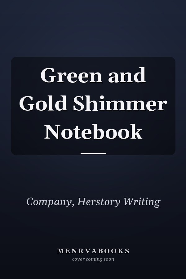 Green and Gold Shimmer Notebook