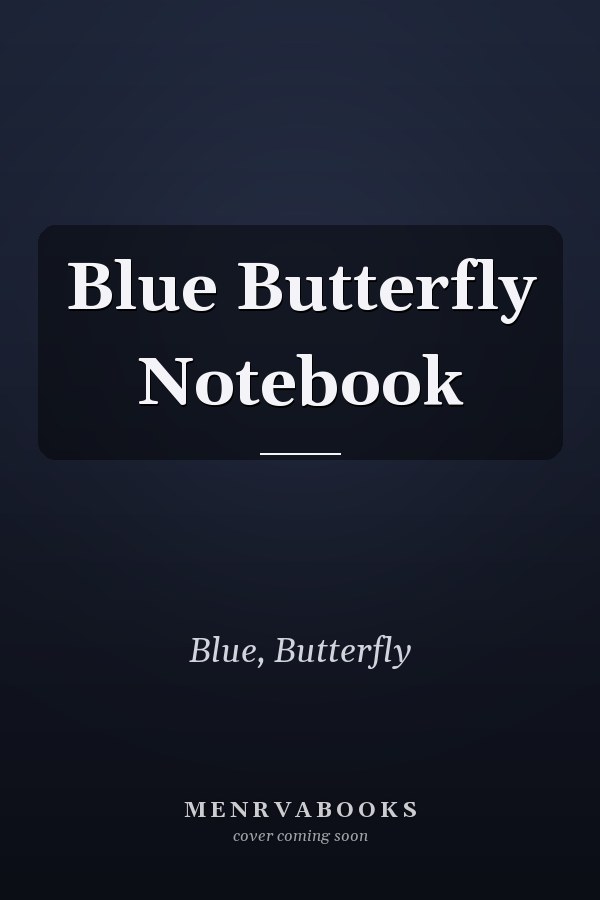 Blue Butterfly Notebook