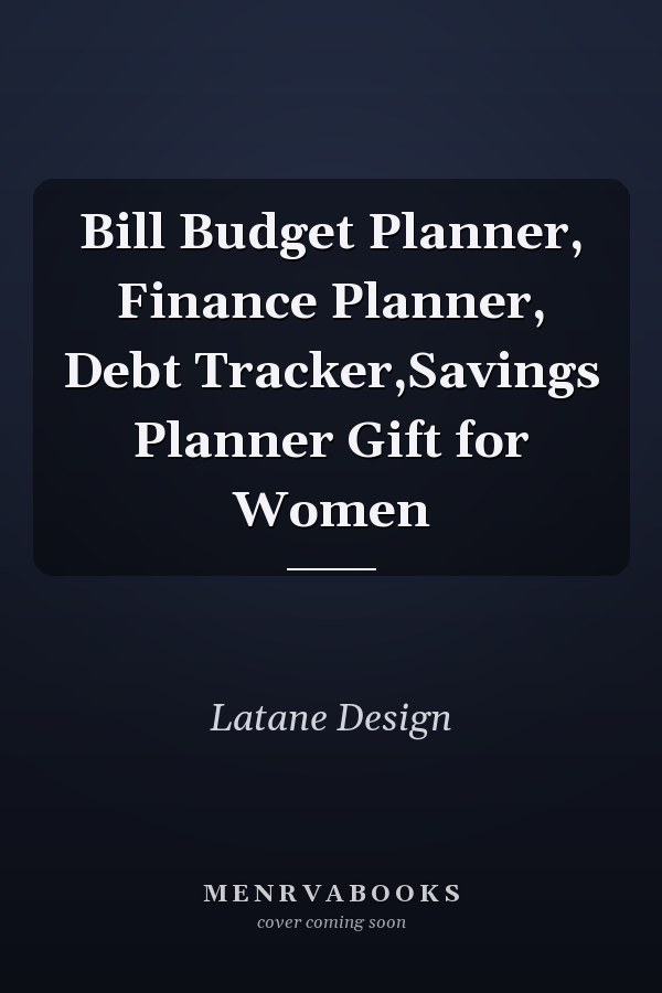 Bill Budget Planner, Finance Planner, Debt Tracker,Savings Planner Gift for Women