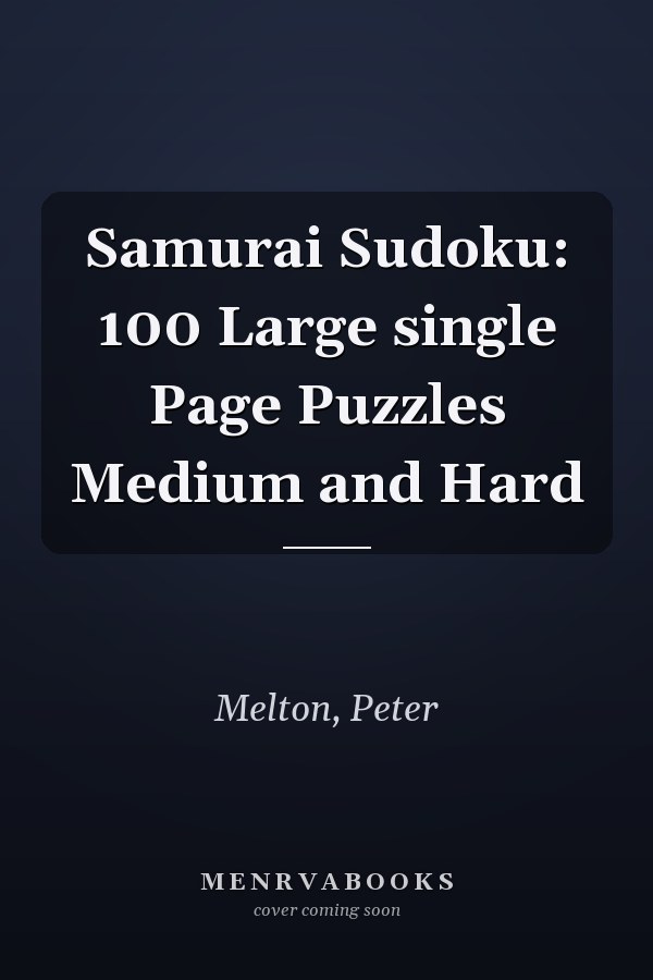 Samurai Sudoku: 100 Large single Page Puzzles Medium and Hard