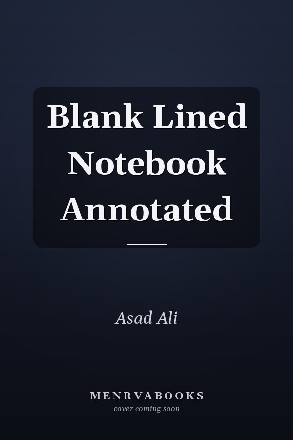 Blank Lined Notebook Annotated