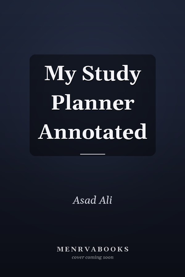 My Study Planner Annotated