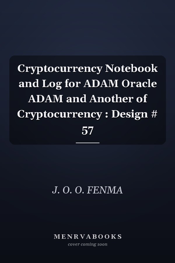 Cryptocurrency Notebook and Log for ADAM Oracle ADAM and Another of Cryptocurrency : Design # 57