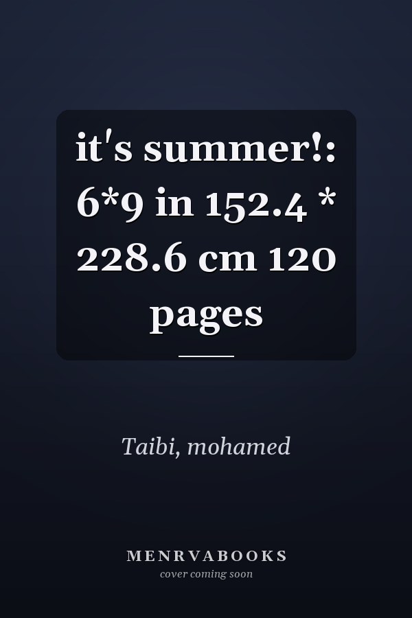 it's summer!: 6*9 in 152.4 * 228.6 cm 120 pages