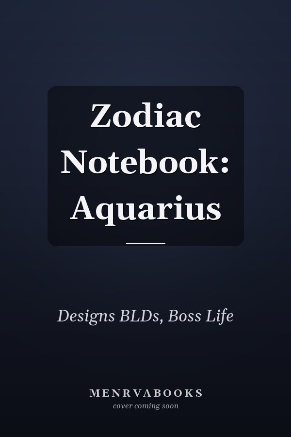 Zodiac Notebook: Aquarius