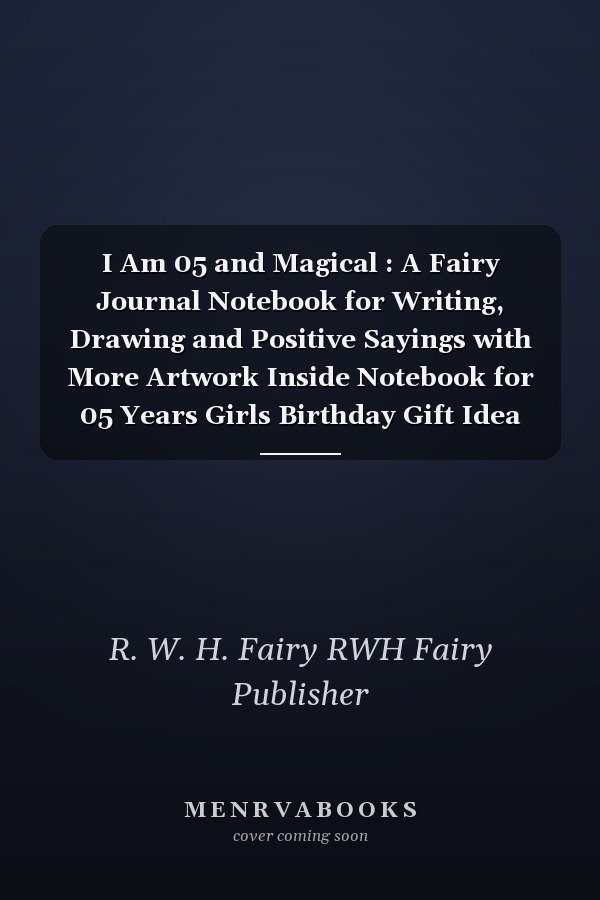 I Am 05 and Magical : A Fairy Journal Notebook for Writing, Drawing and Positive Sayings with More Artwork Inside Notebook for 05 Years Girls Birthday Gift Idea