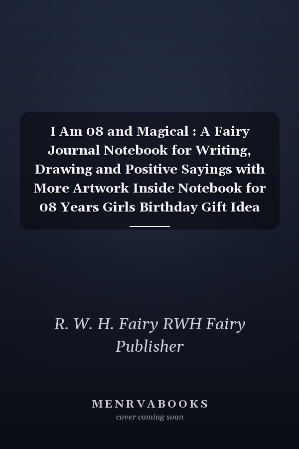 I Am 08 and Magical : A Fairy Journal Notebook for Writing, Drawing and Positive Sayings with More Artwork Inside Notebook for 08 Years Girls Birthday Gift Idea