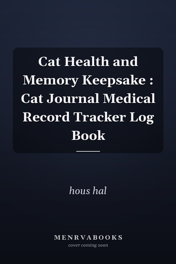 Cat Health and Memory Keepsake : Cat Journal Medical Record Tracker Log Book