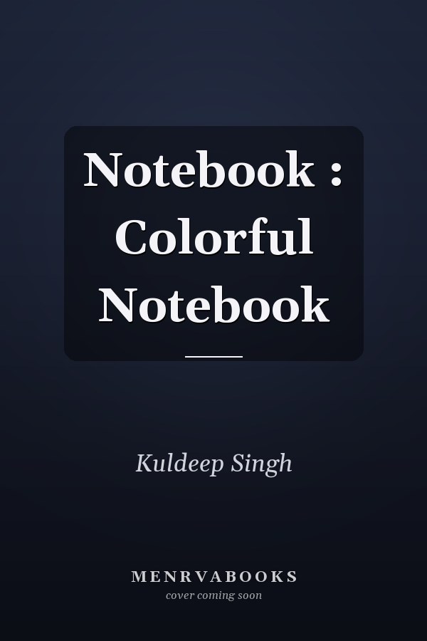 Notebook : Colorful Notebook