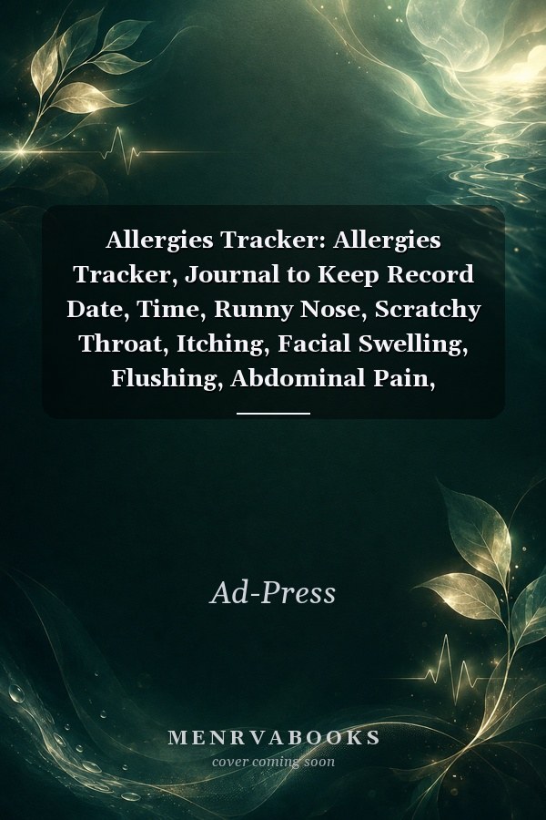 Allergies Tracker: Allergies Tracker, Journal to Keep Record Date, Time, Runny Nose, Scratchy Throat, Itching, Facial Swelling, Flushing, Abdominal Pain, Difficulty Breathing, 6x9 Size, 120 Pages
