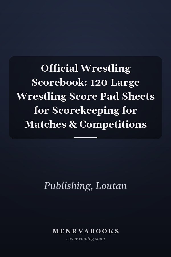 Official Wrestling Scorebook: 120 Large Wrestling Score Pad Sheets for Scorekeeping for Matches & Competitions