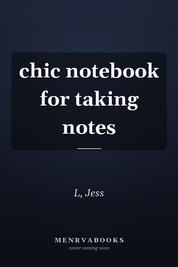 chic notebook for taking notes