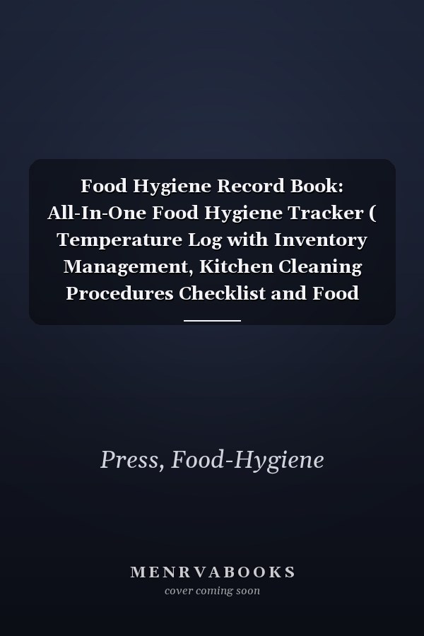 Food Hygiene Record Book: All-In-One Food Hygiene Tracker ( Temperature Log with Inventory Management, Kitchen Cleaning Procedures Checklist and Food Waste Log) for Home and Small Business