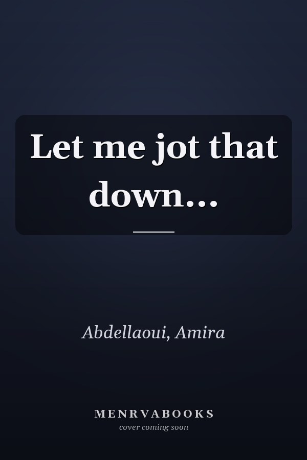 Let me jot that down...