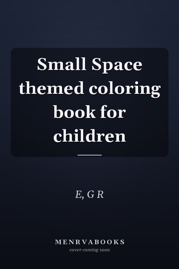 Small Space themed coloring book for children