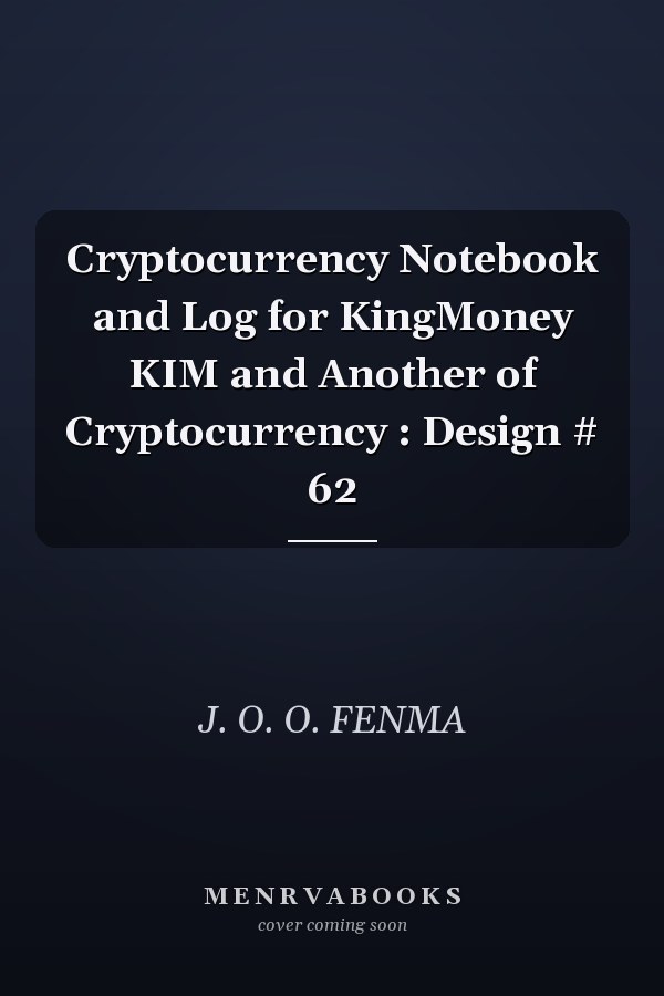 Cryptocurrency Notebook and Log for KingMoney KIM and Another of Cryptocurrency : Design # 62