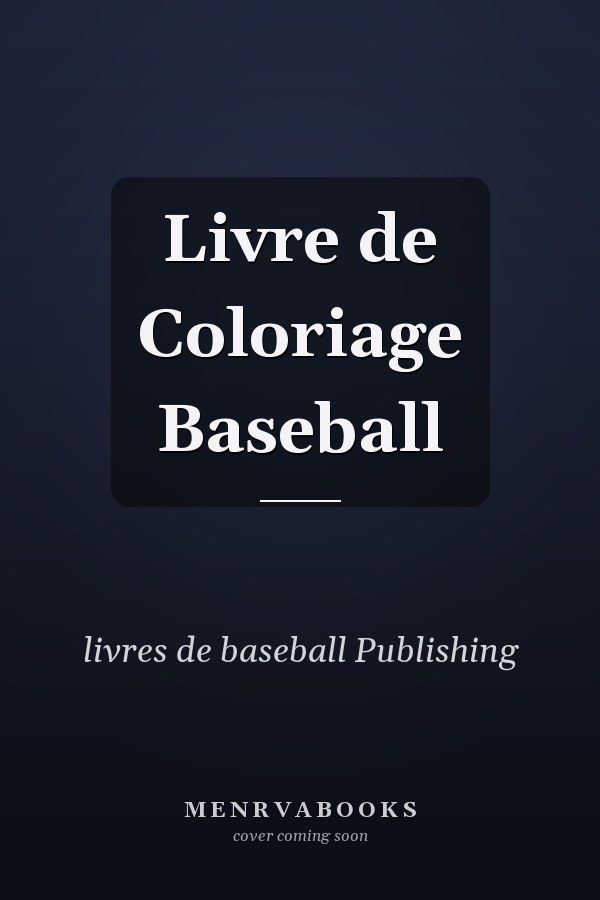 Livre de Coloriage Baseball