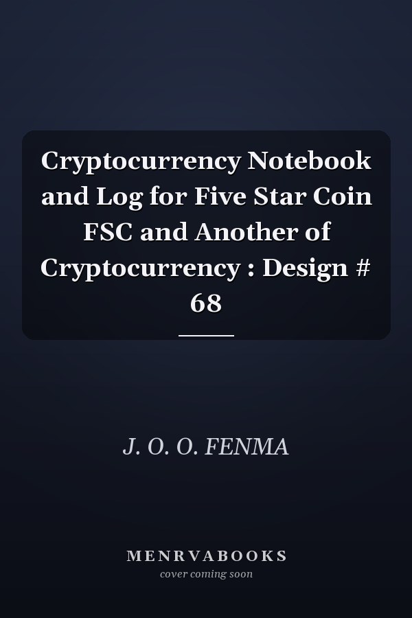 Cryptocurrency Notebook and Log for Five Star Coin FSC and Another of Cryptocurrency : Design # 68