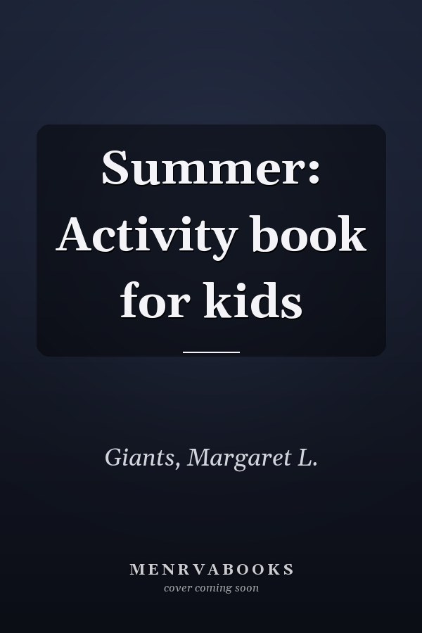 Summer: Activity book for kids