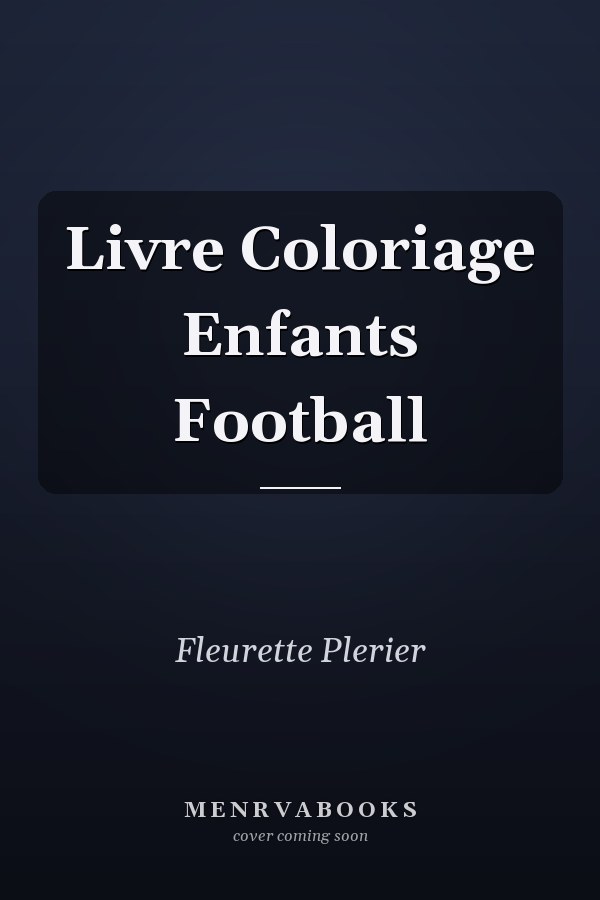 Livre Coloriage Enfants Football