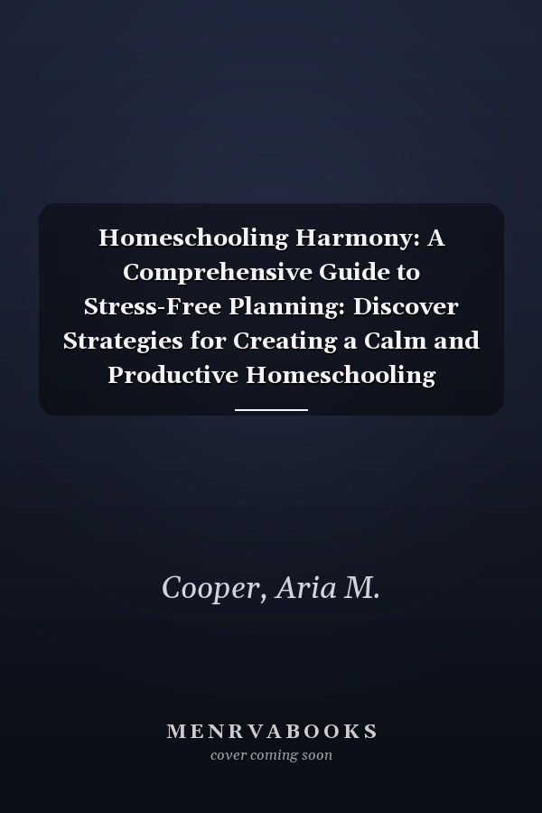 Homeschooling Harmony: A Comprehensive Guide to Stress-Free Planning: Discover Strategies for Creating a Calm and Productive Homeschooling Experience