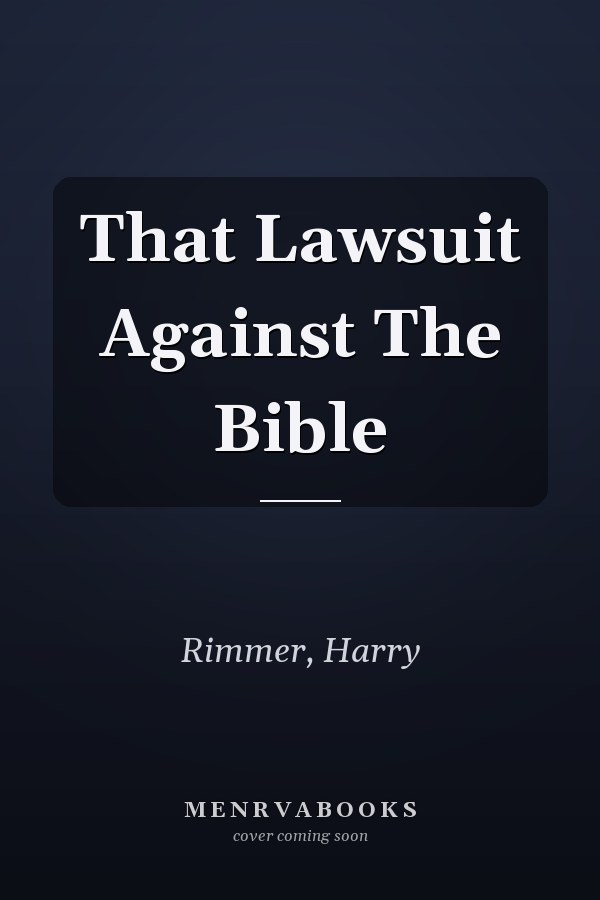 That Lawsuit Against The Bible