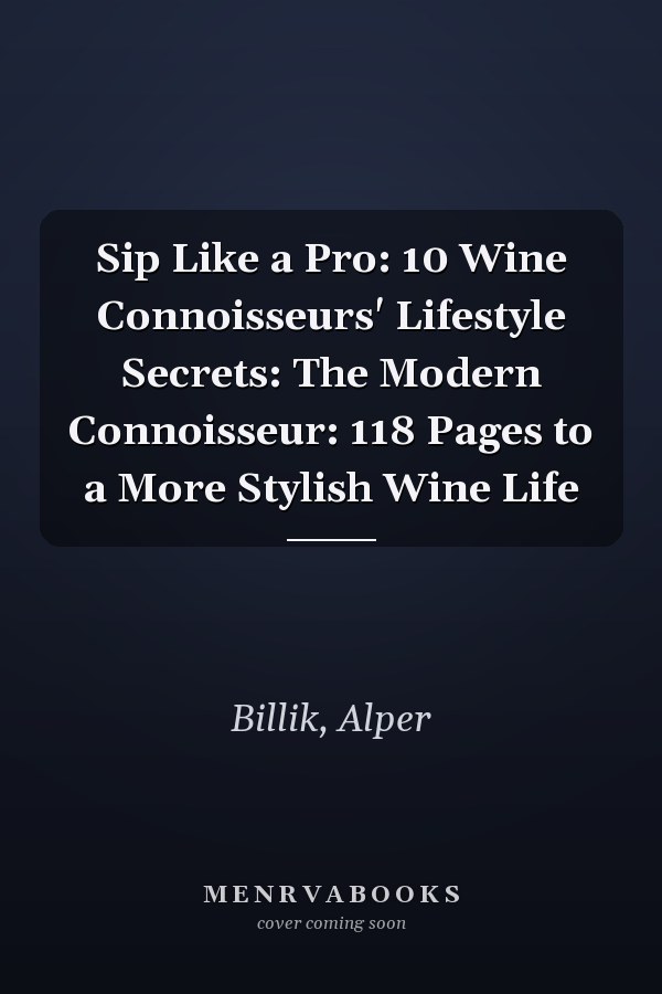 Sip Like a Pro: 10 Wine Connoisseurs' Lifestyle Secrets: The Modern Connoisseur: 118 Pages to a More Stylish Wine Life