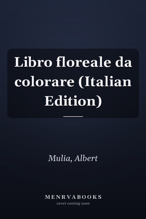 Libro floreale da colorare (Italian Edition)