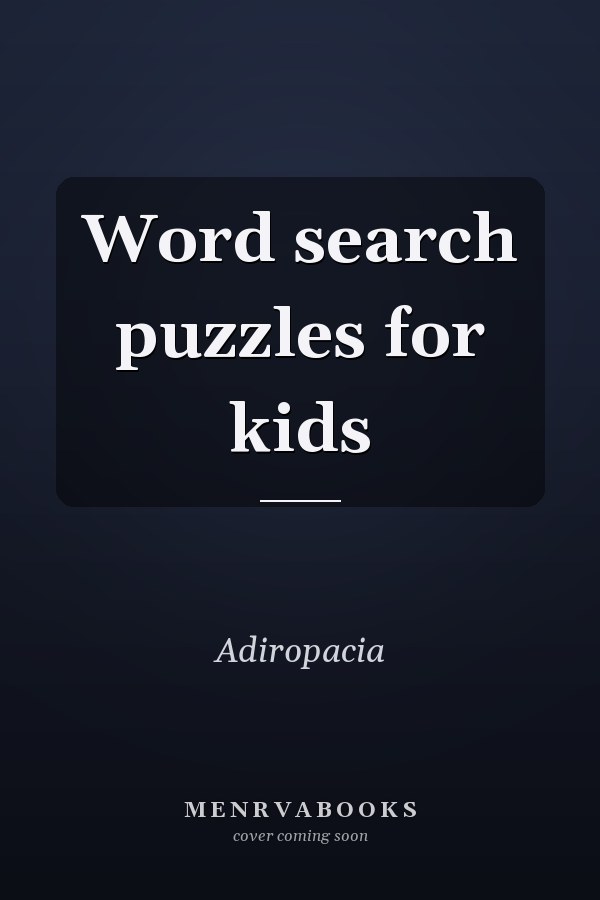Word search puzzles for kids