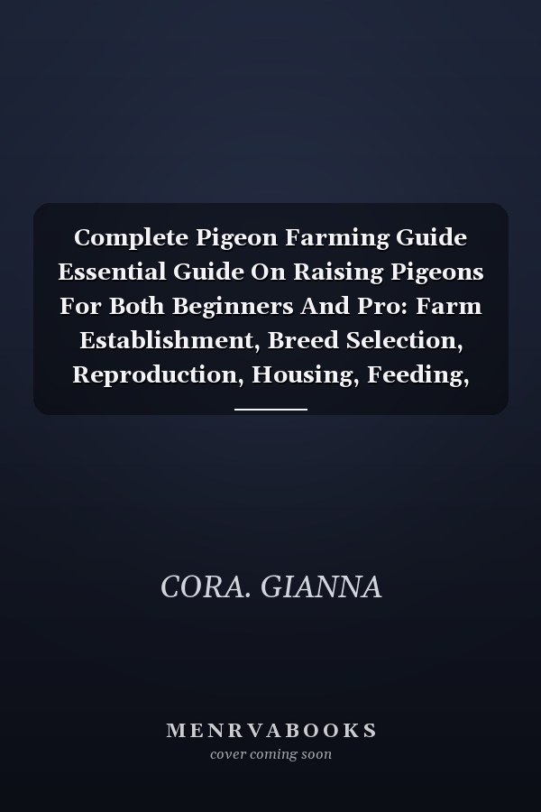 Complete Pigeon Farming Guide Essential Guide On Raising Pigeons For Both Beginners And Pro: Farm Establishment, Breed Selection, Reproduction, Housing, Feeding, Health, Marketing And More.