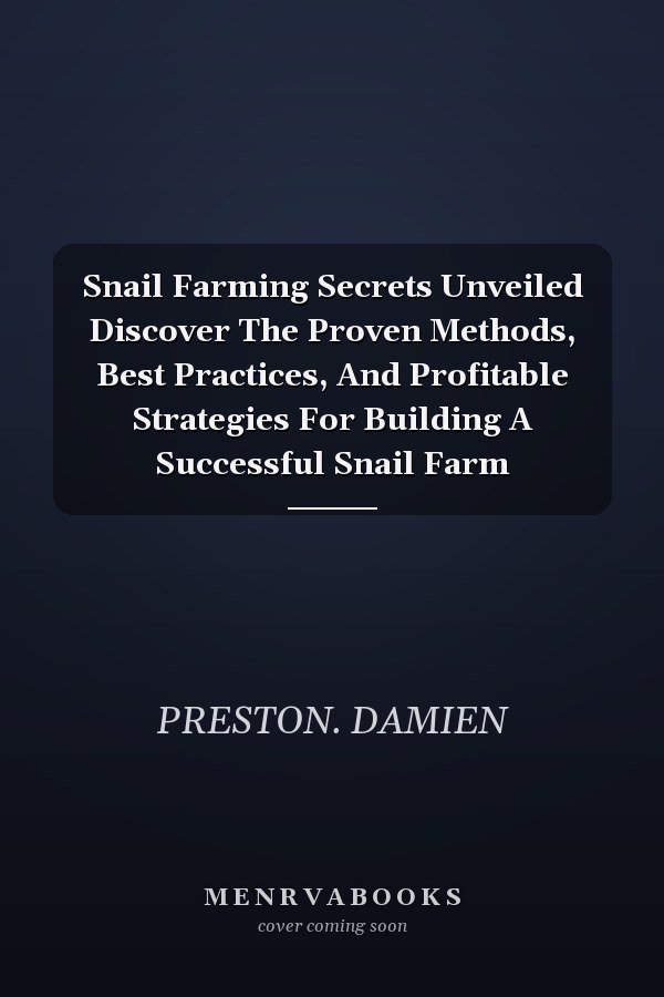 Snail Farming Secrets Unveiled Discover The Proven Methods, Best Practices, And Profitable Strategies For Building A Successful Snail Farm