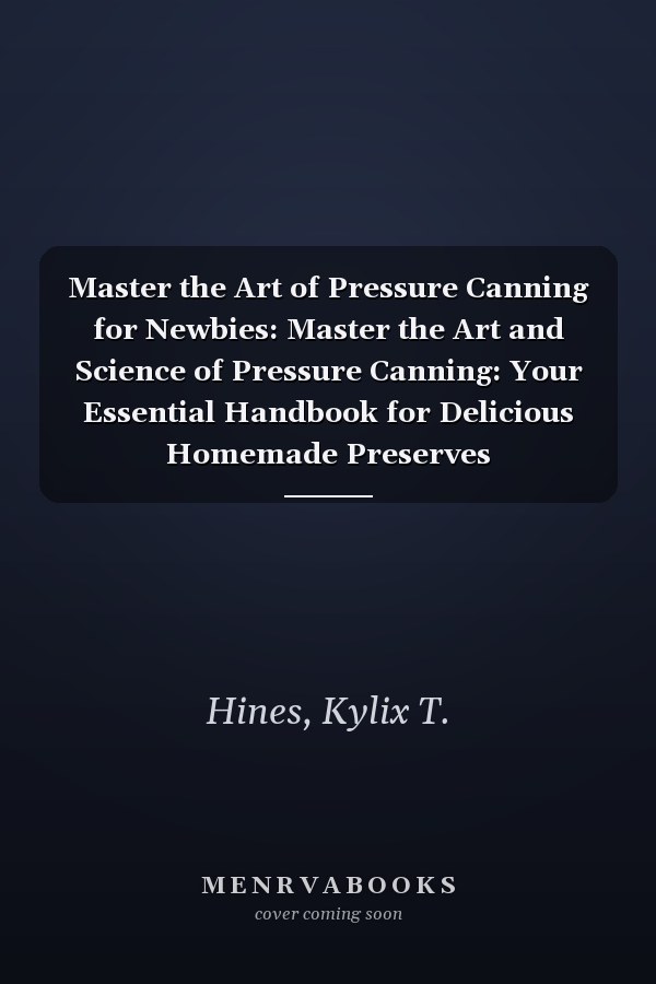 Master the Art of Pressure Canning for Newbies: Master the Art and Science of Pressure Canning: Your Essential Handbook for Delicious Homemade Preserves