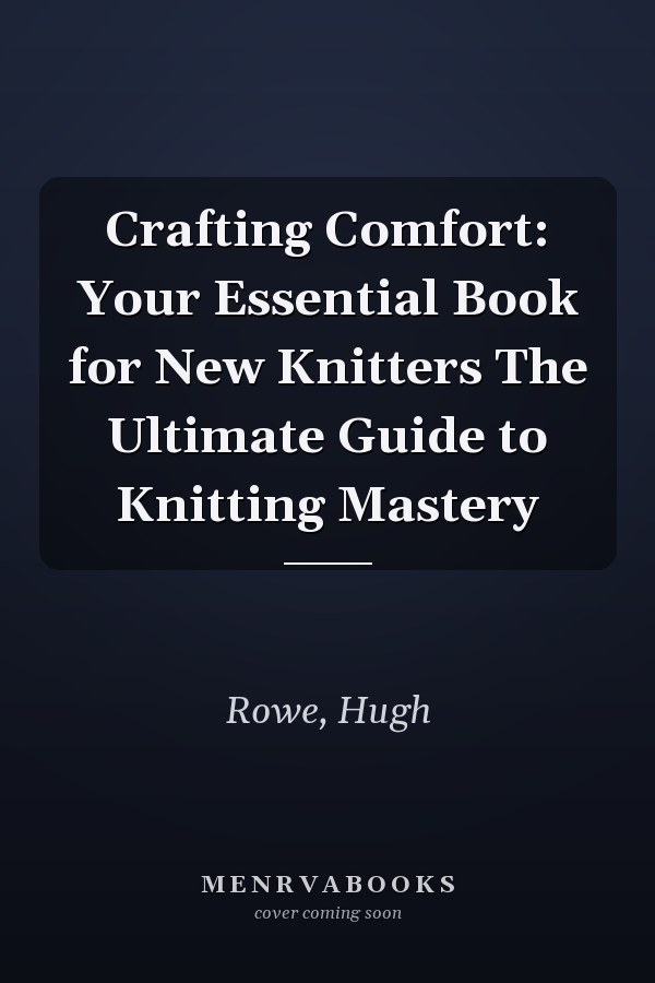 Crafting Comfort: Your Essential Book for New Knitters The Ultimate Guide to Knitting Mastery