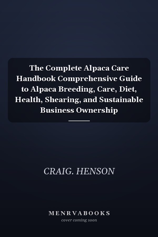 The Complete Alpaca Care Handbook Comprehensive Guide to Alpaca Breeding, Care, Diet, Health, Shearing, and Sustainable Business Ownership