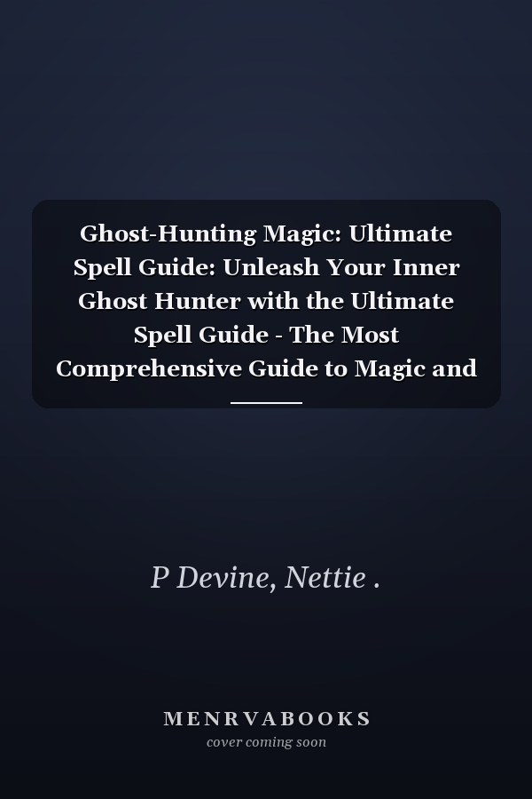 Ghost-Hunting Magic: Ultimate Spell Guide: Unleash Your Inner Ghost Hunter with the Ultimate Spell Guide - The Most Comprehensive Guide to Magic and Spirit Communication on Amazon.