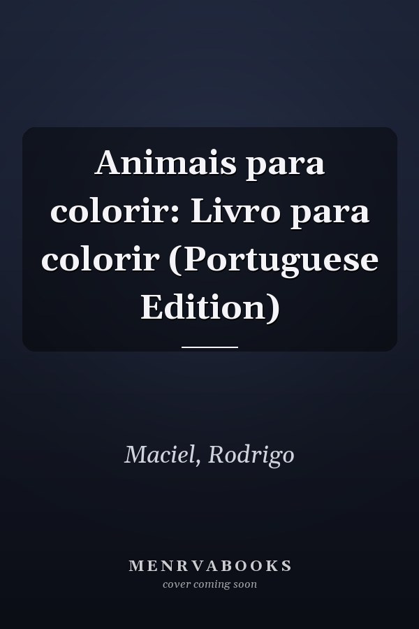 Animais para colorir: Livro para colorir (Portuguese Edition)