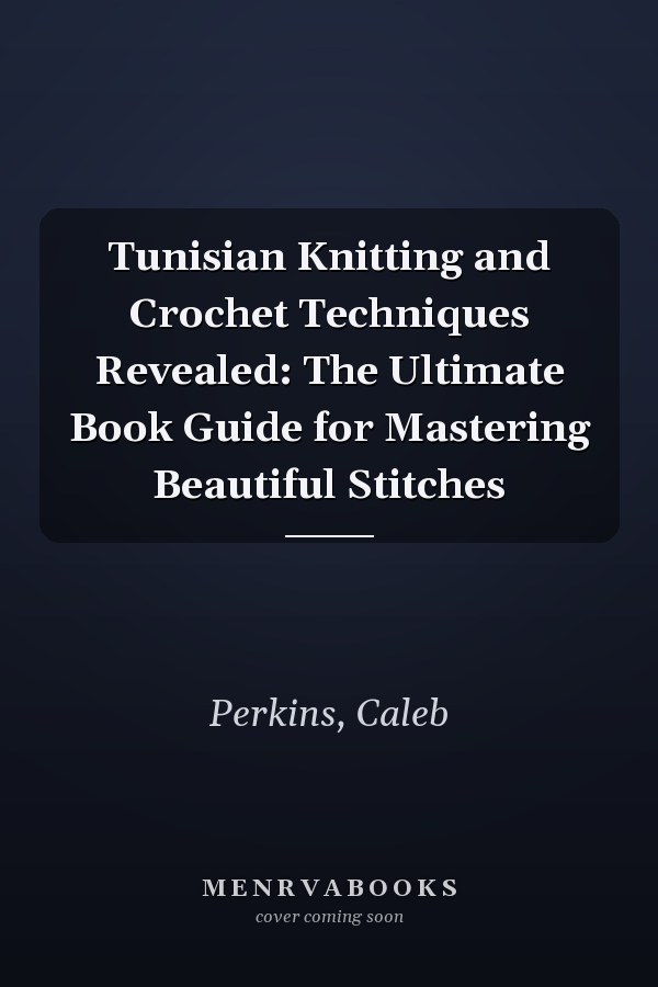 Tunisian Knitting and Crochet Techniques Revealed: The Ultimate Book Guide for Mastering Beautiful Stitches